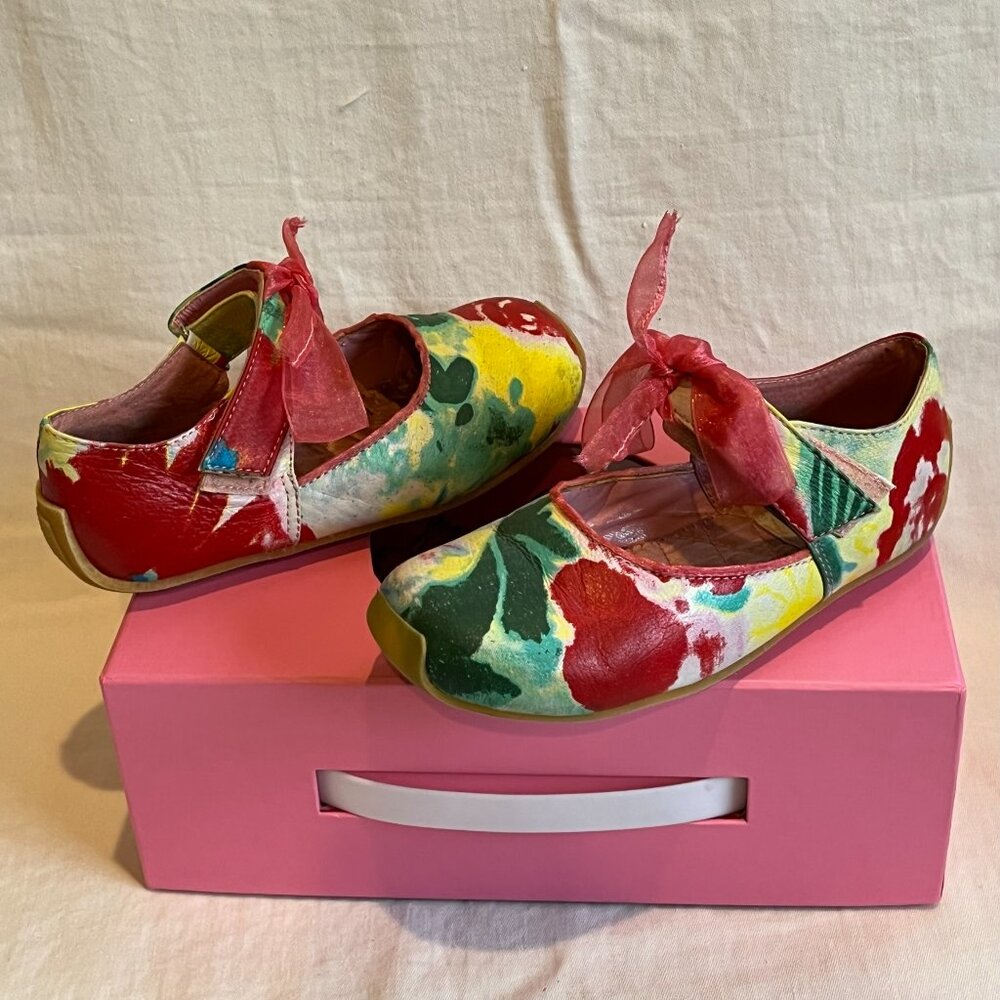 LN Little Laundry Deena Girls Leather Shoes, sz 12